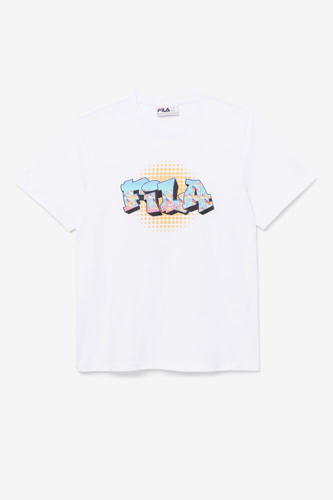 Fila Breckin T-Shirt White - Mens - 03862JOUI